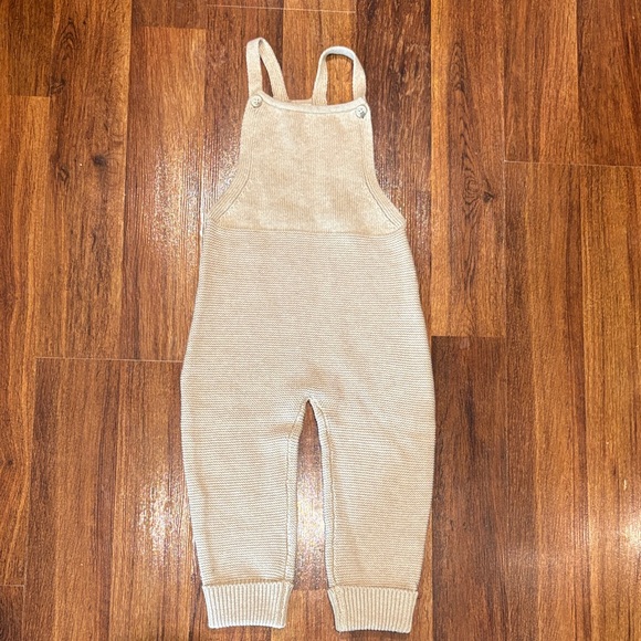 Jamie Kay Cream Knit Overalls 3Y - Picture 1 of 5